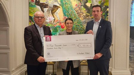 Laois woman’s charity gets cash boost from local hotel group