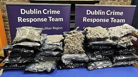 Man (20s) arrested after gardaí seize €300,000 of cannabis in Dundrum