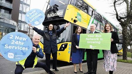 Two new 24-hour Dublin bus routes launched under latest phase of BusConnects