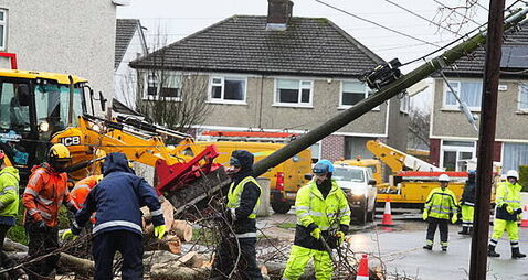Storm Éowyn: 180,000 without power as crews from UK, Austria and Finland work on repairs