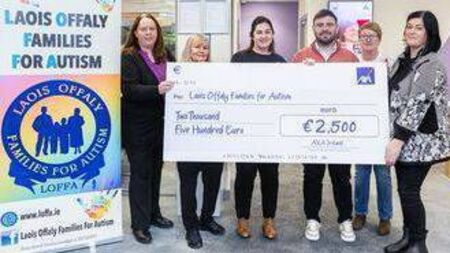 Laois Offaly Families for Autism (LOFFA) receive funding from AXA