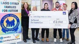 Laois Offaly Families for Autism (LOFFA) receive funding from AXA Laois Offaly Families for Autism (LOFFA) receive funding from AXA