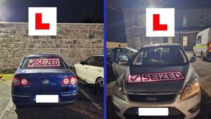 Laois gardaí stopped two unaccompanied learner drivers who were driving uninsured vehicles  