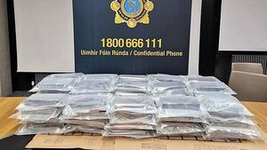 Two men arrested after €5m of cocaine seized in Co Kildare Two men arrested after €5m of cocaine seized in Co Kildare