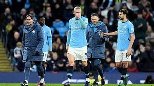 Manchester City boss Pep Guardiola plays down fears over Erling Haaland injury