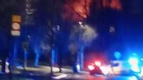 Fire crews battle blaze at Laois apartment block