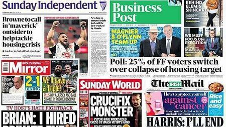 What the papers say: Sunday's front pages