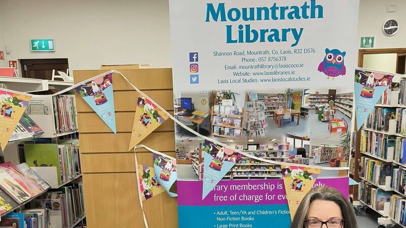 Laois author was guest of honour for Ireland Reads Day in Mountrath