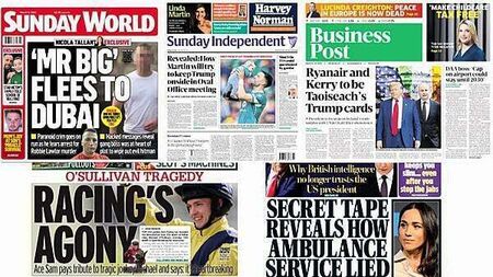 What the papers say: Sunday's front pages