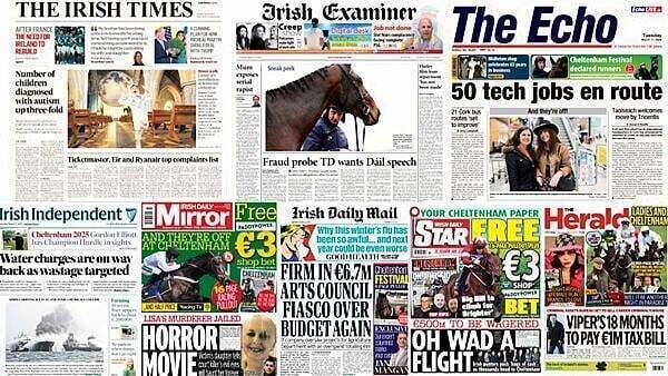 What the papers say: Tuesday's front pages
