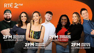 RTÉ 2FM announces new weekend schedule RTÉ 2FM announces new weekend schedule