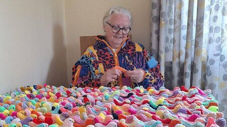 Granny knits 600 Easter chicks for Laois school