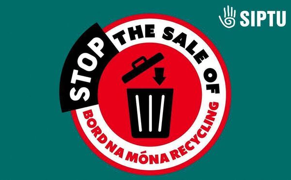 SIPTU has served a two day strike notice Bord na Móna Recycling