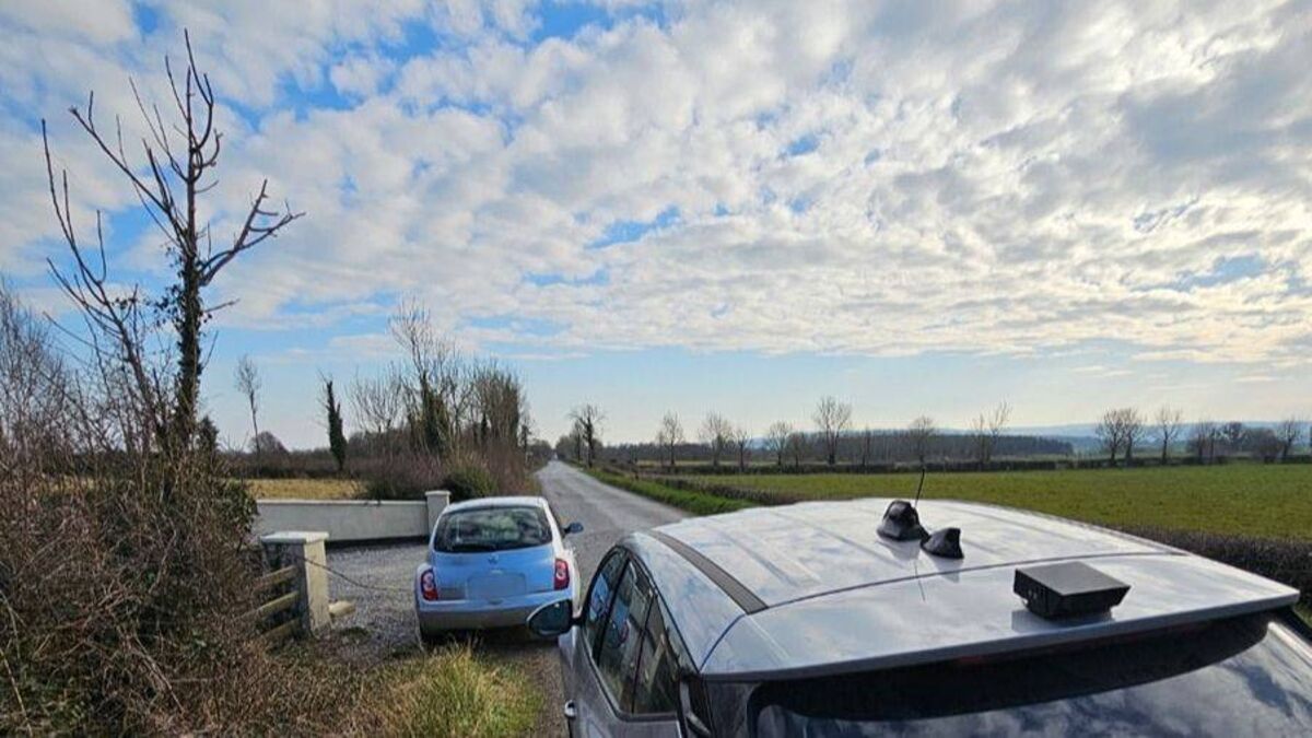 Gardaí seize car on Laois back road