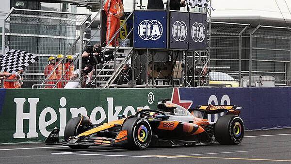 Oscar Piastri wins Chinese Grand Prix as Lewis Hamilton struggles in Ferrari