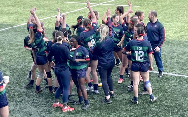Happy days for the Scoil Chríost Rí girls having won the Leinster Girls Junior Cup final Happy days for the Scoil Chríost Rí girls having won the Leinster Girls Junior Cup final