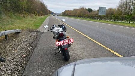 Motorcyclist in Laois runs out of road