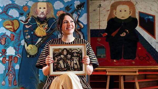 Rare John Byrne painting of The Beatles to go under hammer
