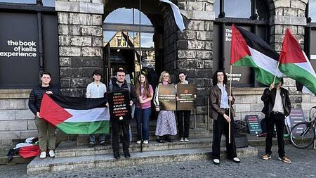 Trinity students blockade the Book of Kells Experience due to college's 'continued ties with Israel'