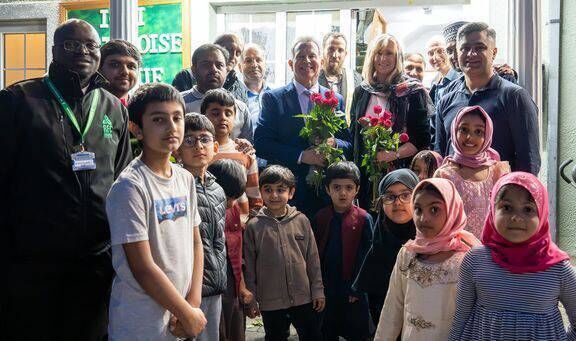 Some of those who attended community breakfast that was held at the Islamic Cultural Centre of Ireland Portlaoise Mosque.
