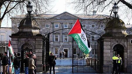 14 arrested at protest against Israel’s war in Gaza after Leinster House blocked