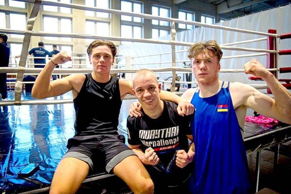 At a trading camp in Latvia in March - Eddie Harty, Ardvis Buss (Latvia) and Cody O'Reilly (Portlaoise) At a trading camp in Latvia in March - Eddie Harty, Ardvis Buss (Latvia) and Cody O'Reilly (Portlaoise)