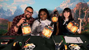 Jason Momoa and Danielle Brooks make Minecraft Movie lanterns on Blue Peter Jason Momoa and Danielle Brooks make Minecraft Movie lanterns on Blue Peter