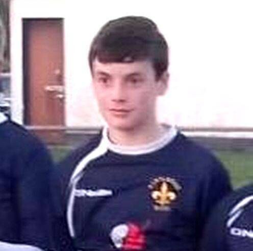 Richie Whelan is his days as a Portlaoise RFC player where he learned the basics of rugby
