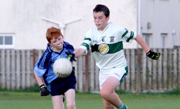 A young Richie Whelan playing football for Portlaoise GAA