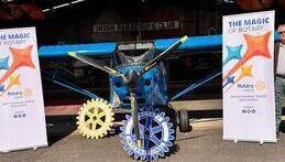 Pictured at the launch of 'Handitandem' at Clonbullogue Airfield were Derek Griffiths (Assistant Governor Rotary Ireland) and Gerry Shinners (Naas Rotary). Pictured at the launch of 'Handitandem' at Clonbullogue Airfield were Derek Griffiths (Assistant Governor Rotary Ireland) and Gerry Shinners (Naas Rotary).