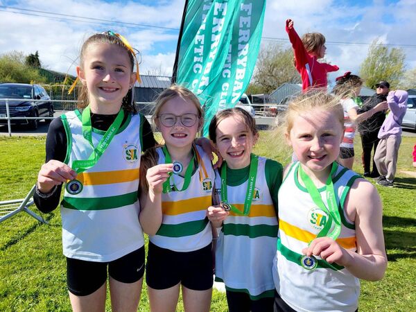 St Abban's relay team who competed at the Ferrybank Open Sports St Abban's relay team who competed at the Ferrybank Open Sports