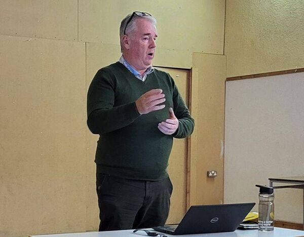 David Hainsworth was one of the organisers of the public meeting that was held in Emo Community Hall to discuss the concerns the community had about the development of a solar energy farm in their area