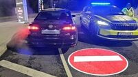 Car drove towards Portlaoise gardaí on wrong side of the road 