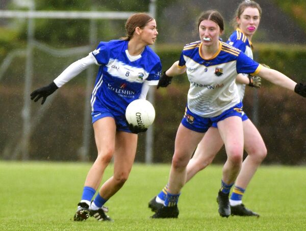 Laois's Lara Culleton looking to release this ball in the Leinster LGFA minor semi-final win over Longford Photo: Denis Byrne Laois's Lara Culleton looking to release this ball in the Leinster LGFA minor semi-final win over Longford Photo: Denis Byrne