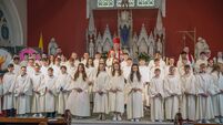 Confirmation day in Church of the Sacred Heart, Stradbally