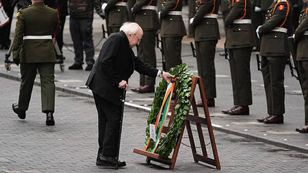 President lays wreath at Easter Rising commemoration
