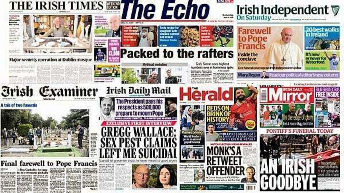 What the papers say: Saturday's front pages