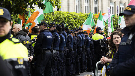 Three arrested for offences during anti-immigration protest and counter demo in Dublin