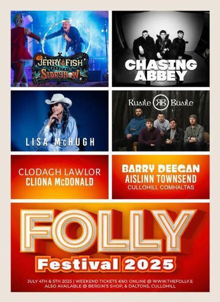 The Jerry Fish Electric Sideshow, Lisa McHugh, and Chasing Abbey will be leading the lineup
