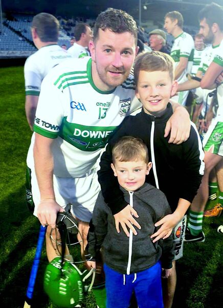 Eoin Fitzpatrick pictured with his eldest child Cian, alongside Dylan, after a Portlaoise game. Both Eoin and Dylan passed away after an accident in Turkey in 2023 Eoin Fitzpatrick pictured with his eldest child Cian, alongside Dylan, after a Portlaoise game. Both Eoin and Dylan passed away after an accident in Turkey in 2023