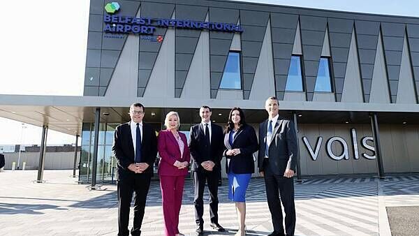 O’Neill and Little-Pengelly officially open upgraded Belfast airport terminal