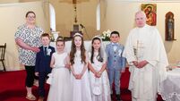 First Holy Communion day for pupils at Gaelscoil Thromaire, Mountrath