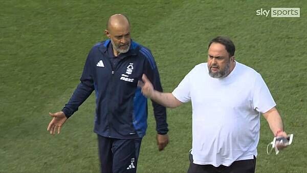Evangelos Marinakis ‘proud’ of Forest manager Nuno despite pitch confrontation