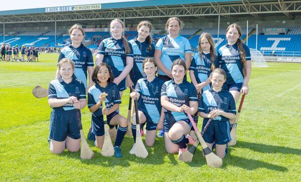 Scoil Bhríde Portlaoise who contested the Cumann na mBunscol Division 6 camogie shield final Photo: Alf Harvey. Scoil Bhríde Portlaoise who contested the Cumann na mBunscol Division 6 camogie shield final Photo: Alf Harvey.