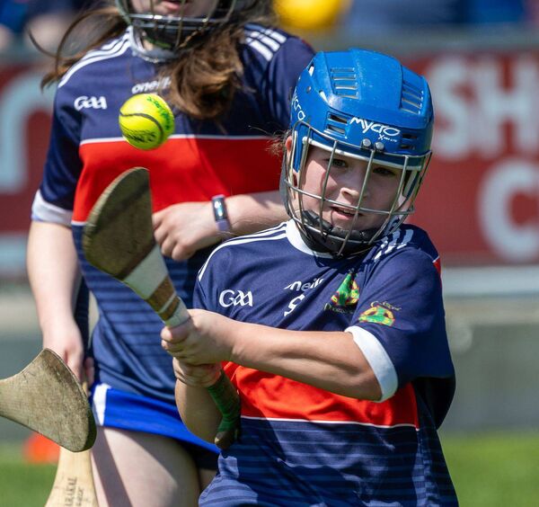 Action from the Cumann na mBunscol Division 6 camogie final Photo: Alf Harvey Action from the Cumann na mBunscol Division 6 camogie final Photo: Alf Harvey