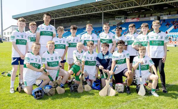 Holy Family NS who contested the Division 6 Hurling Shield final at the Cumann na mBunscol final Photo: Alf Harvey.