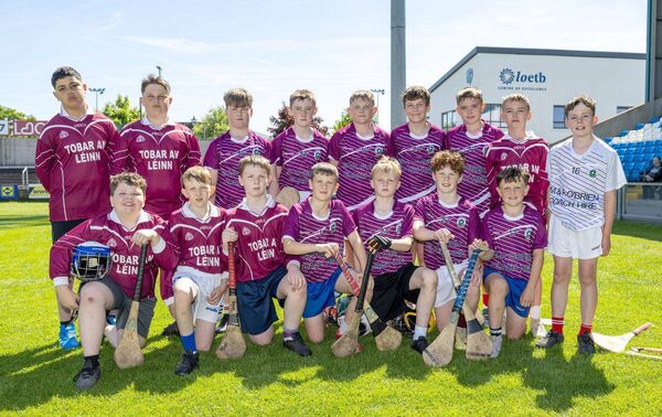 Tobar an Léinn NS Raheen who contested the Division 4 Hurling Shield final Photo: Alf Harvey.