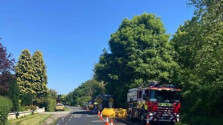 Emergency services at scene of Laois fire