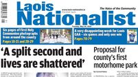 The Front Page of this week's Laois Nationalist 