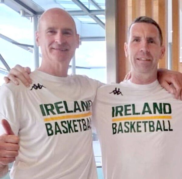 Portlaoise Panthers Eugene Walsh and Greg Dunne who have been selected by Ireland for World Masters Championships